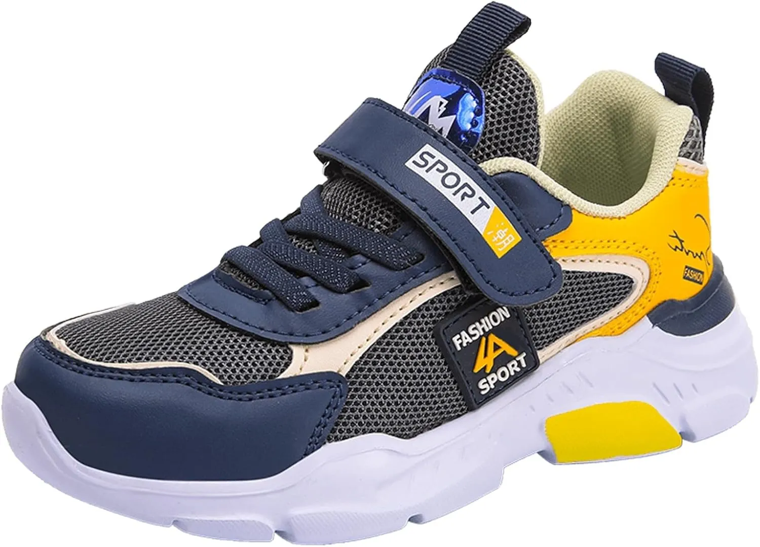 Kids Sneakers Tennis Shoes for Boys Girls Sneakers Breathable Knit Mesh Walking Shoes Athletic Running Sports Shoes