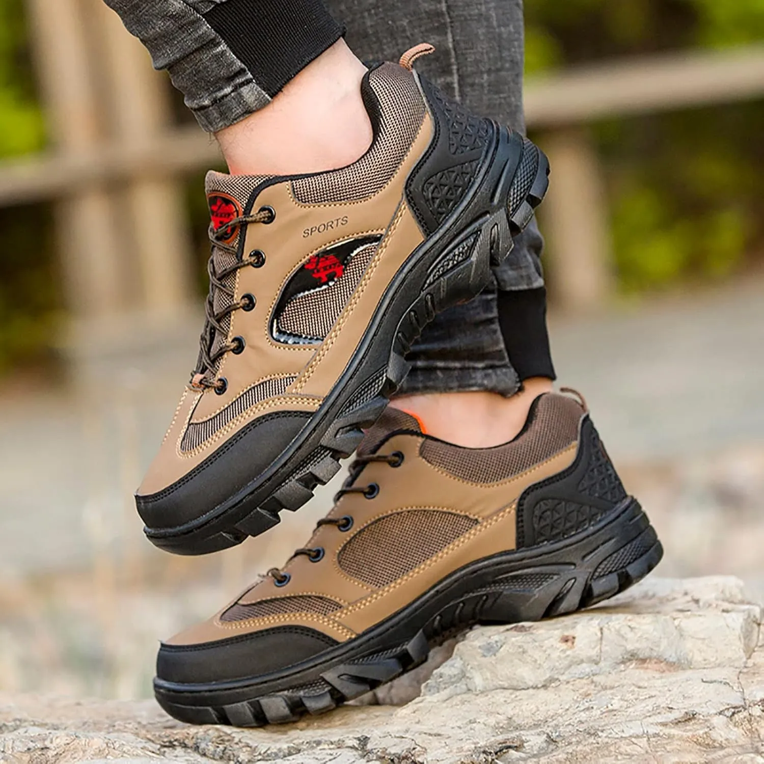 Lightweight Hiking Shoes for Men Comfortable Lightweight Casual Walking Shoe Breathable Diabetic Shoes for Men