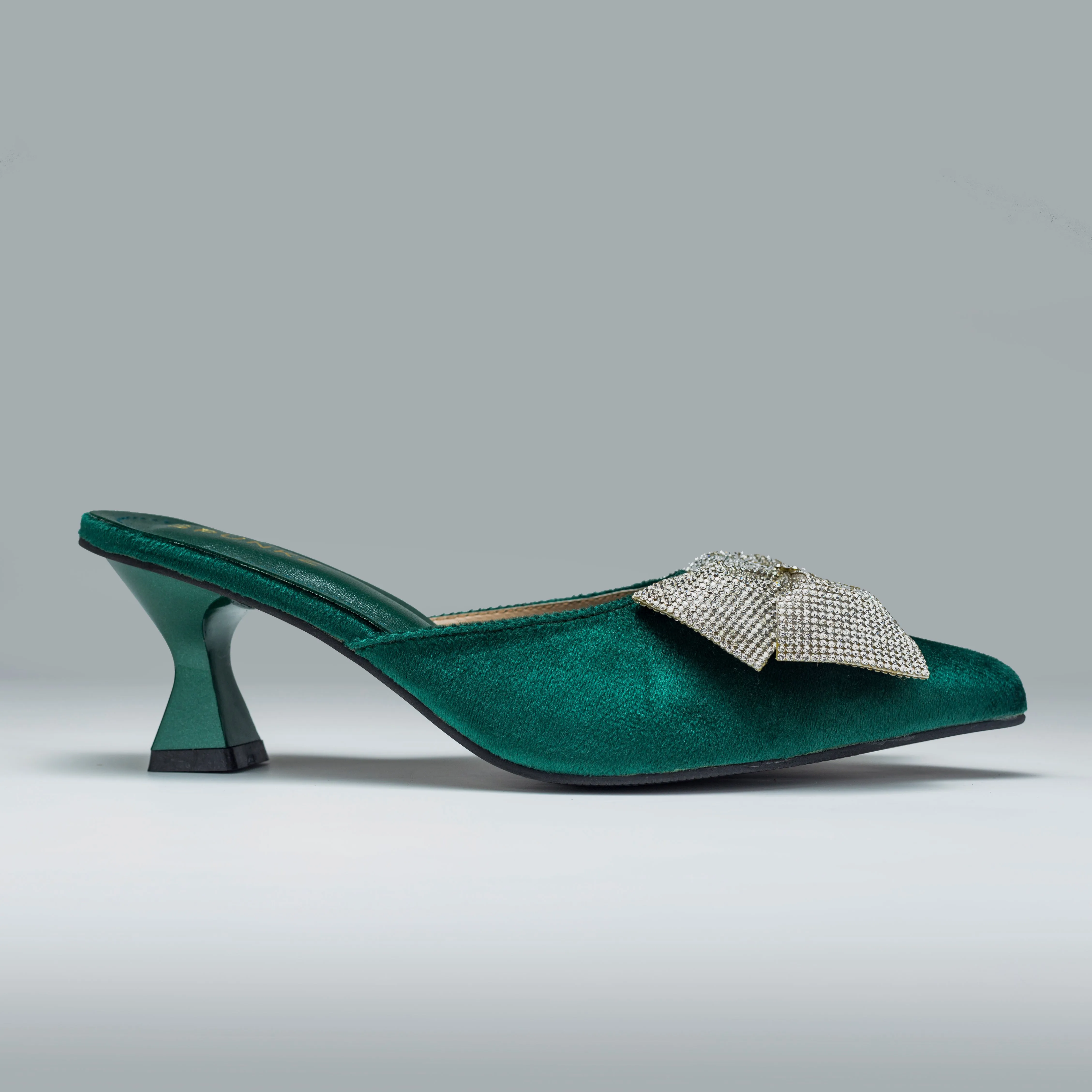 Lily Rhinestone Bow Slingback Pump