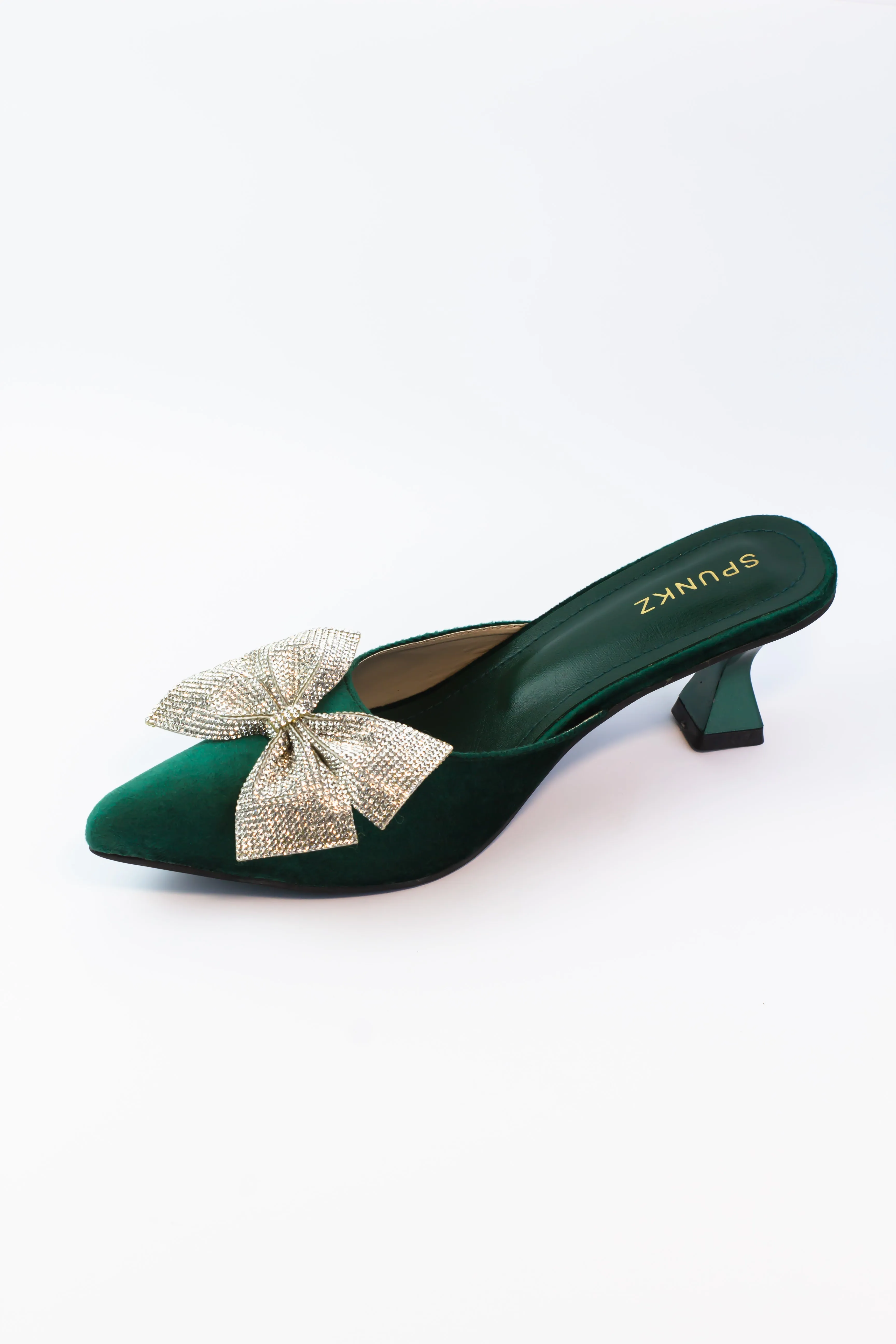 Lily Rhinestone Bow Slingback Pump