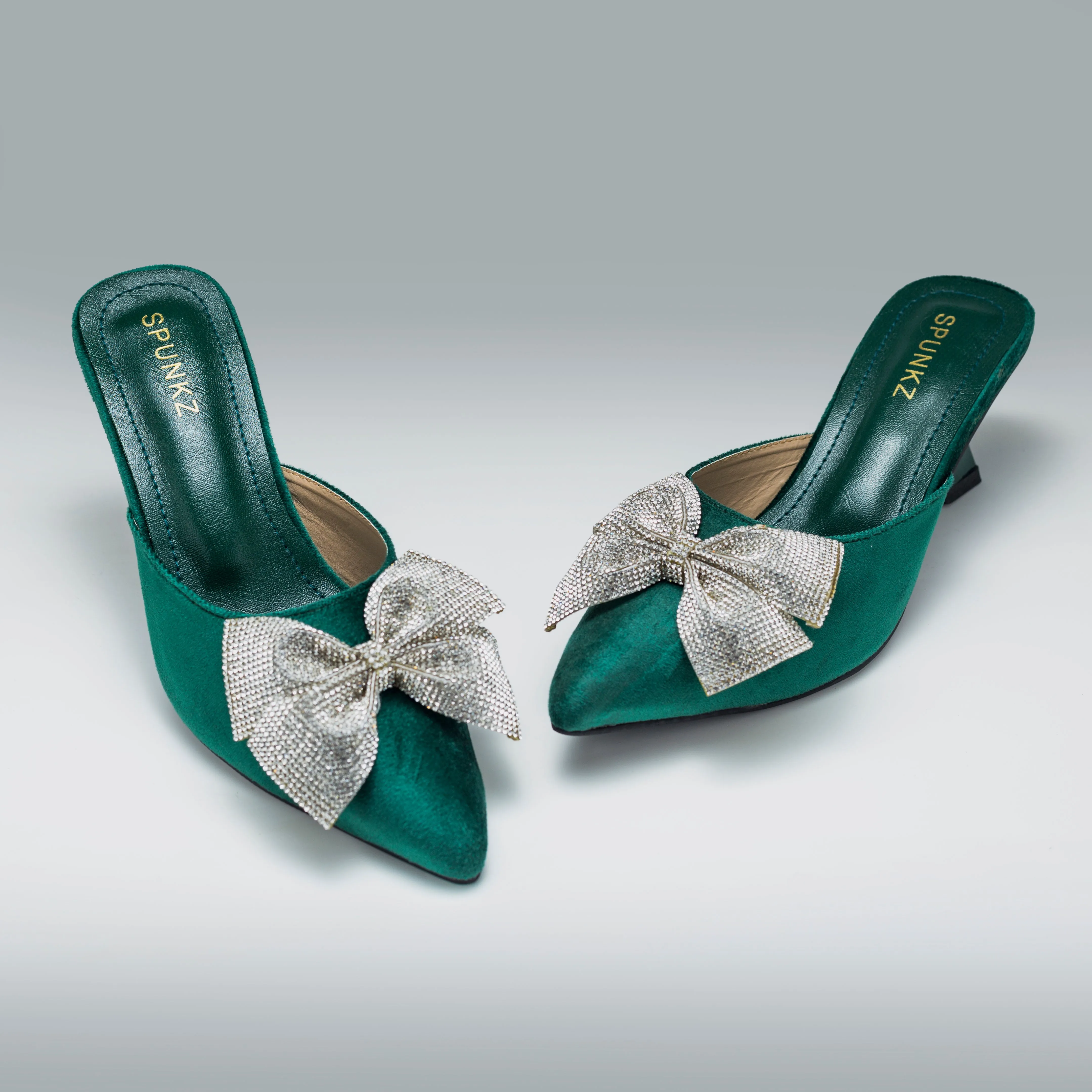 Lily Rhinestone Bow Slingback Pump