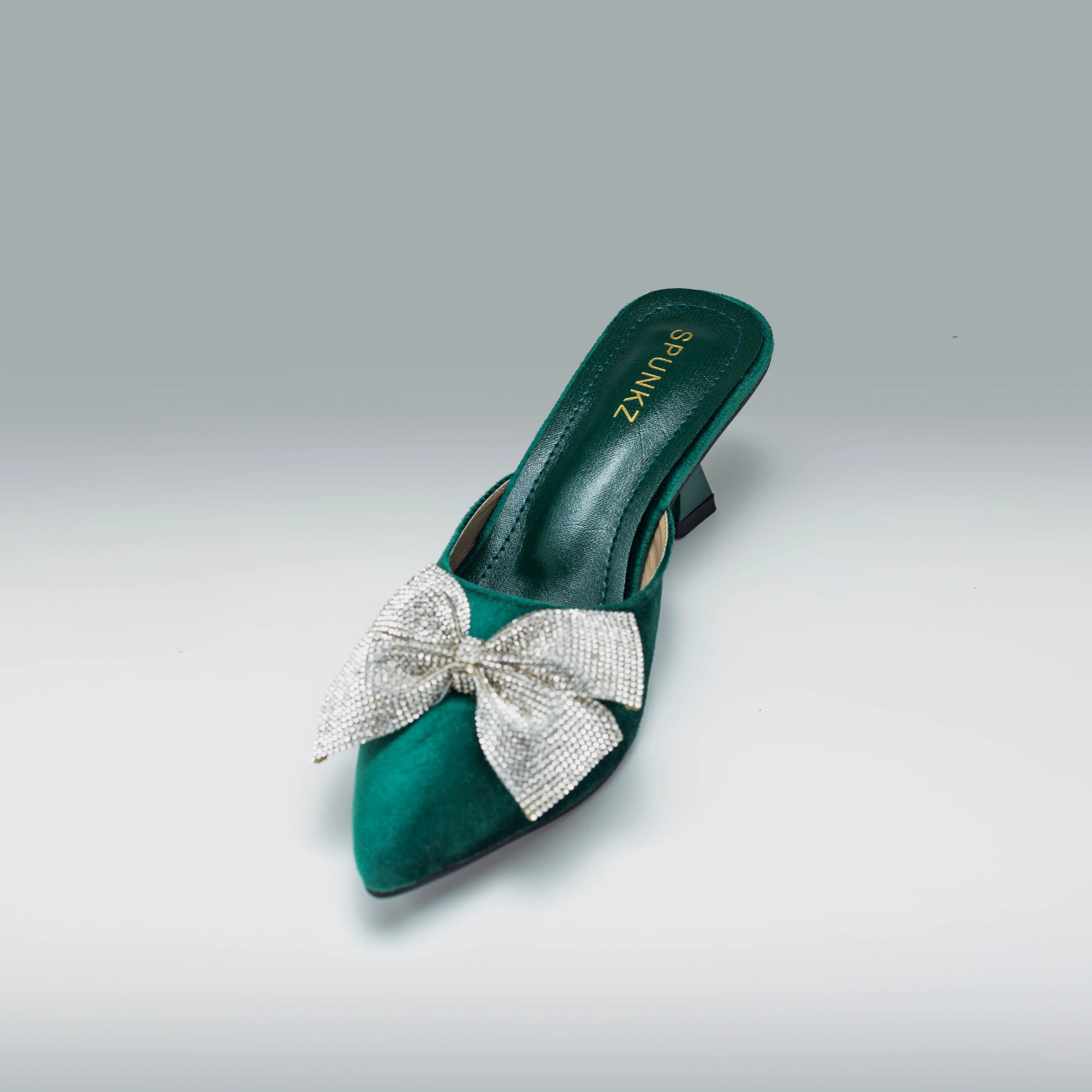 Lily Rhinestone Bow Slingback Pump