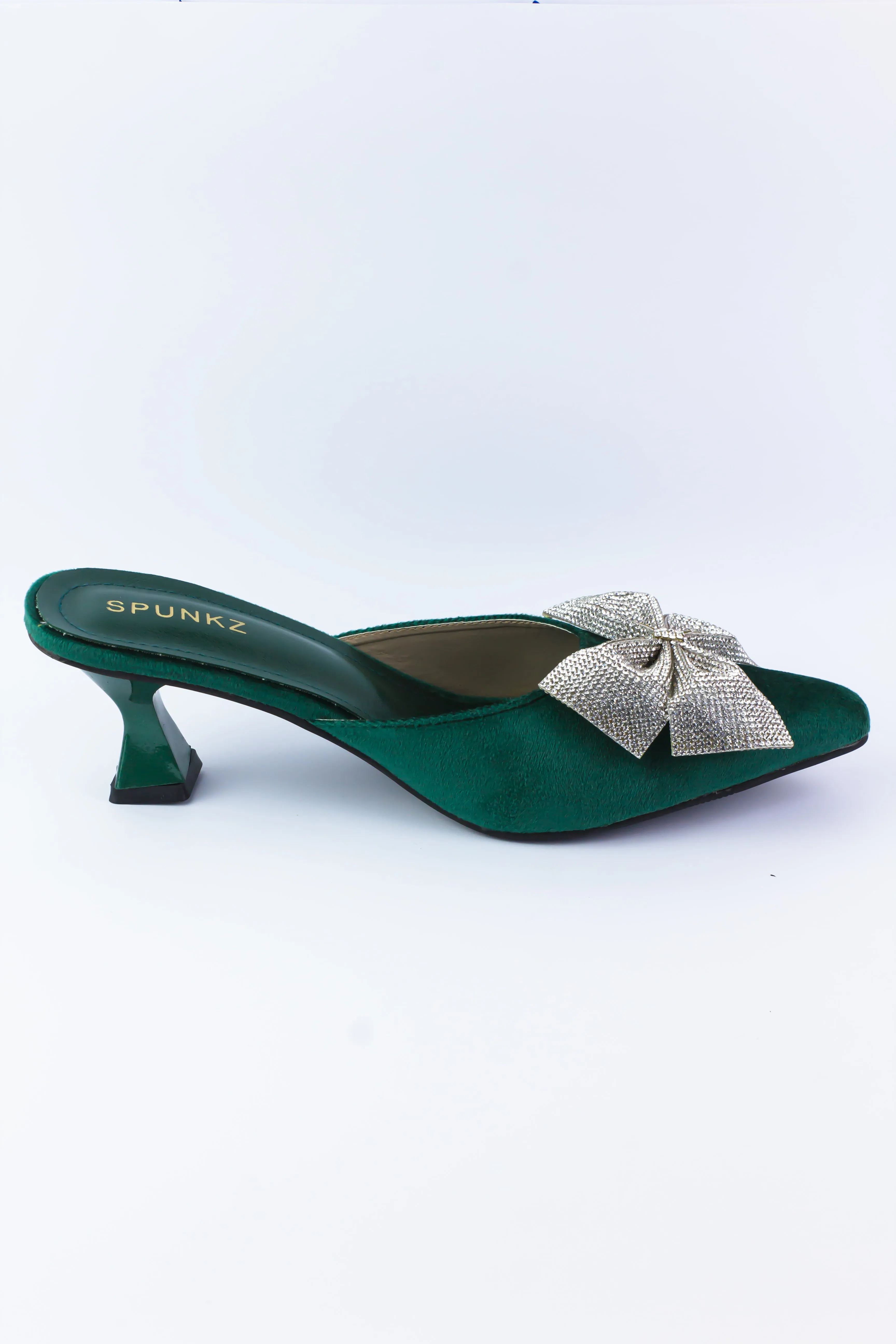 Lily Rhinestone Bow Slingback Pump