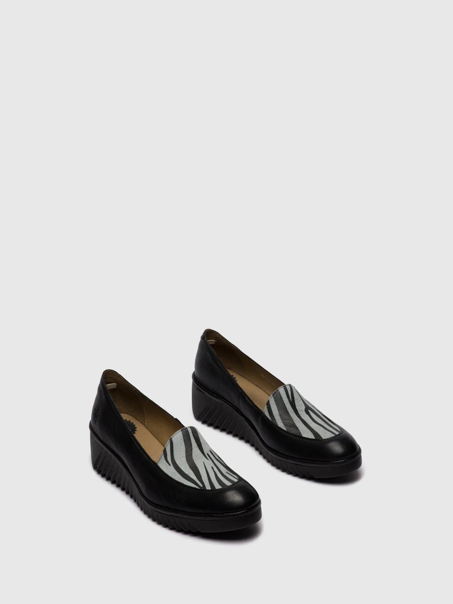 Loafers Shoes LUAN239FLY MOUSSE/ZEBRA BLACK/OFFWHITE