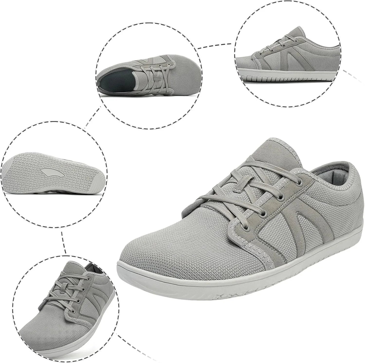Men's Arch Support Insole Shoes Slip on Lightweight Breathable Fashion Sneaker Lightweight Elderly Slip on Shoes