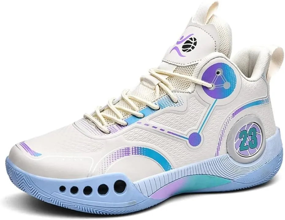 Men's Basketball Shoes are Breathable Shock-absorbin, Wear-Resistant Fashionable Outdoor Sports Training Boots