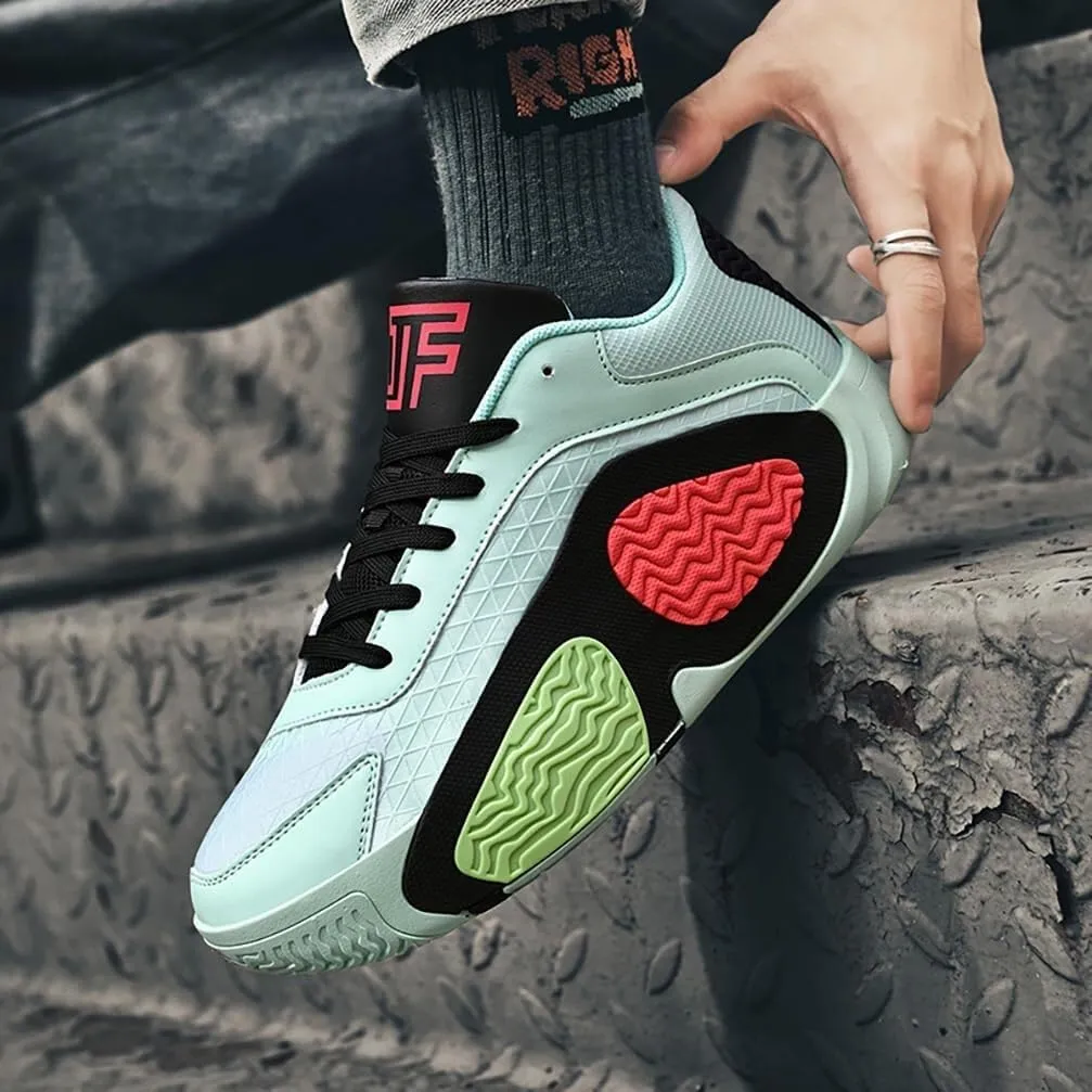 Men's Basketball Shoes High Top Lightweight Fashionable Anti Slip Breathable Sports Training Boots