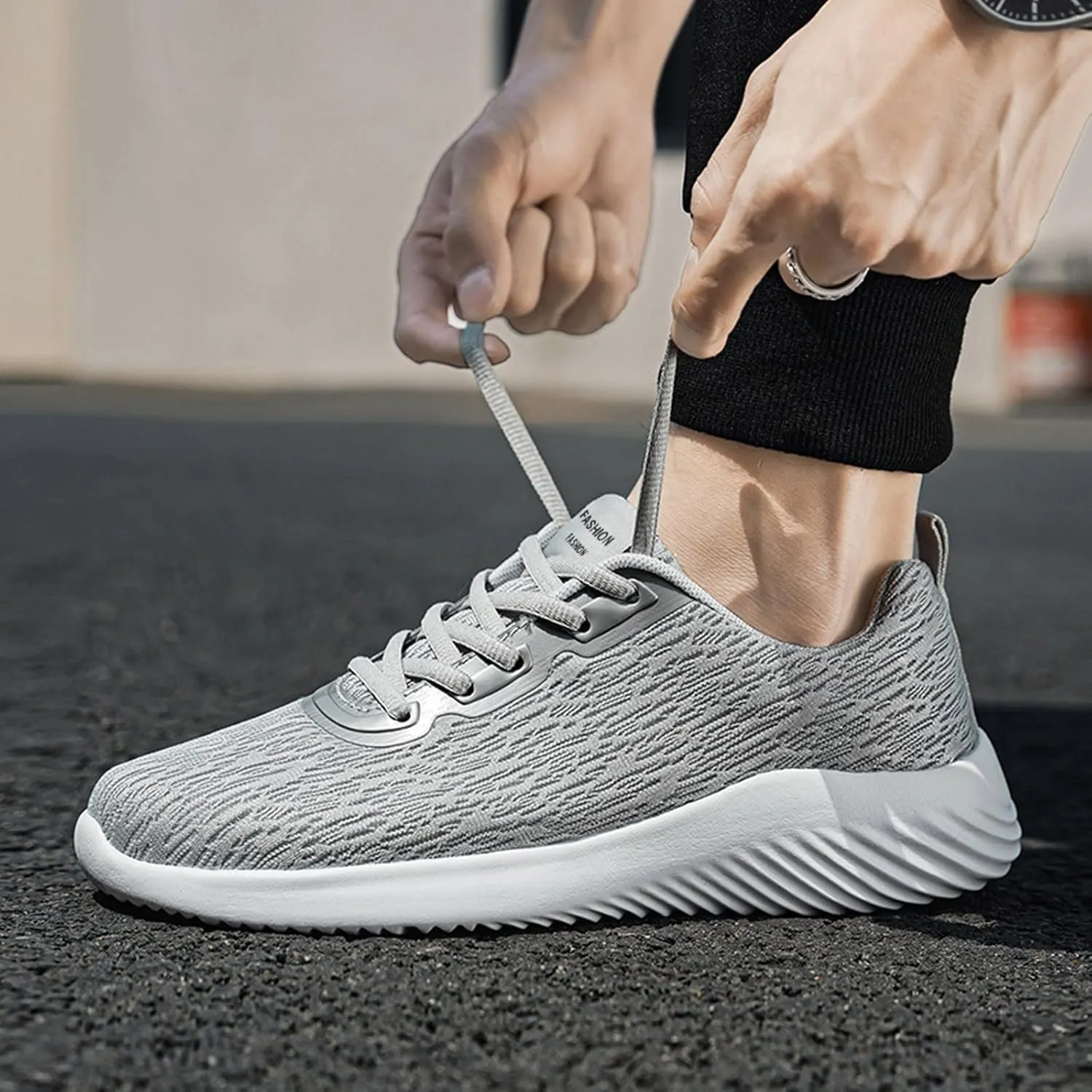 Men's Breathable Stretch Workout Shoes Non Slip Lightweight Workout Shoe Lightweight Non Slip Sneakers for Men