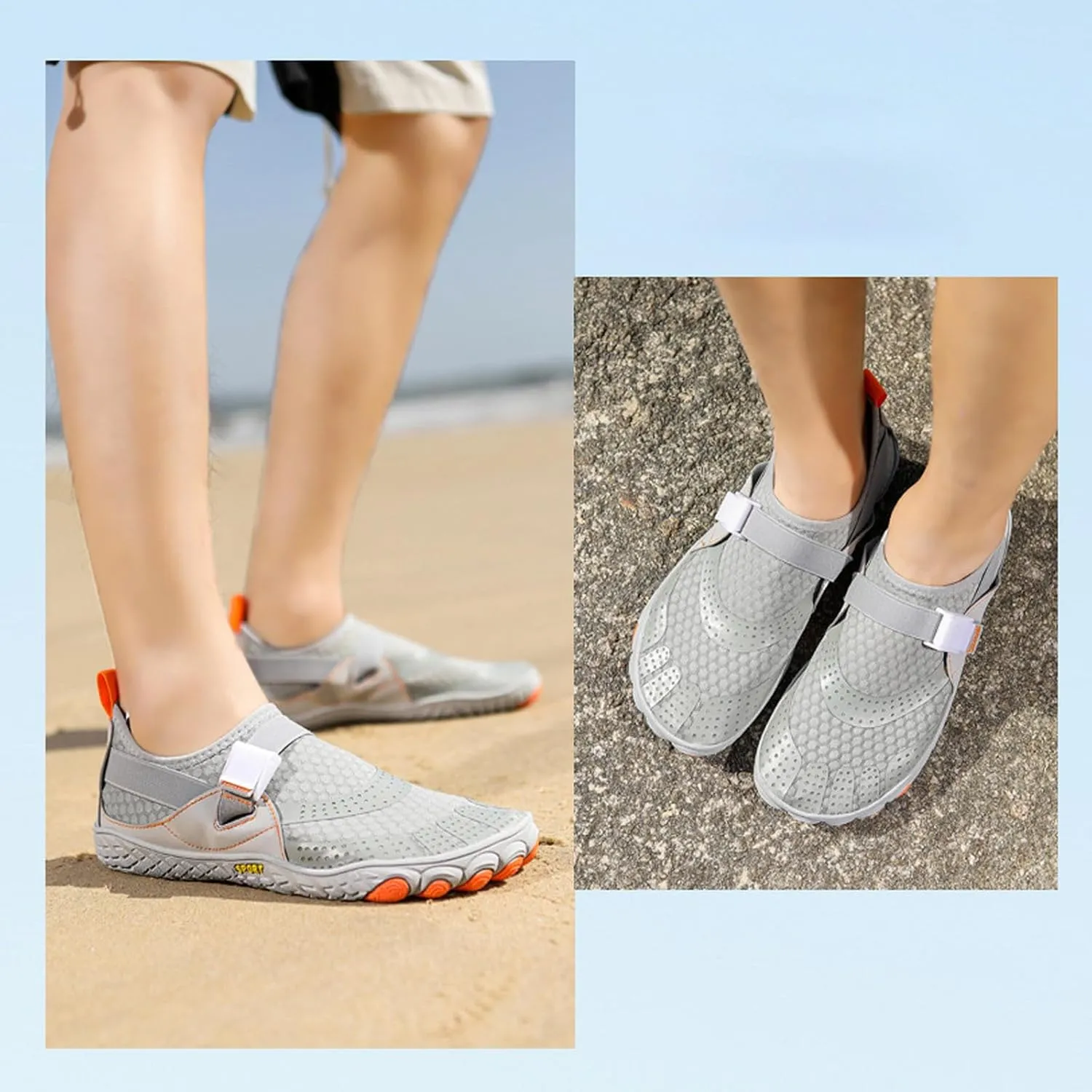 Mens Lightweight Minimalist Shoes Lightweight Breathable Slip On Running Shoe Men's Arch Support Insole Shoes