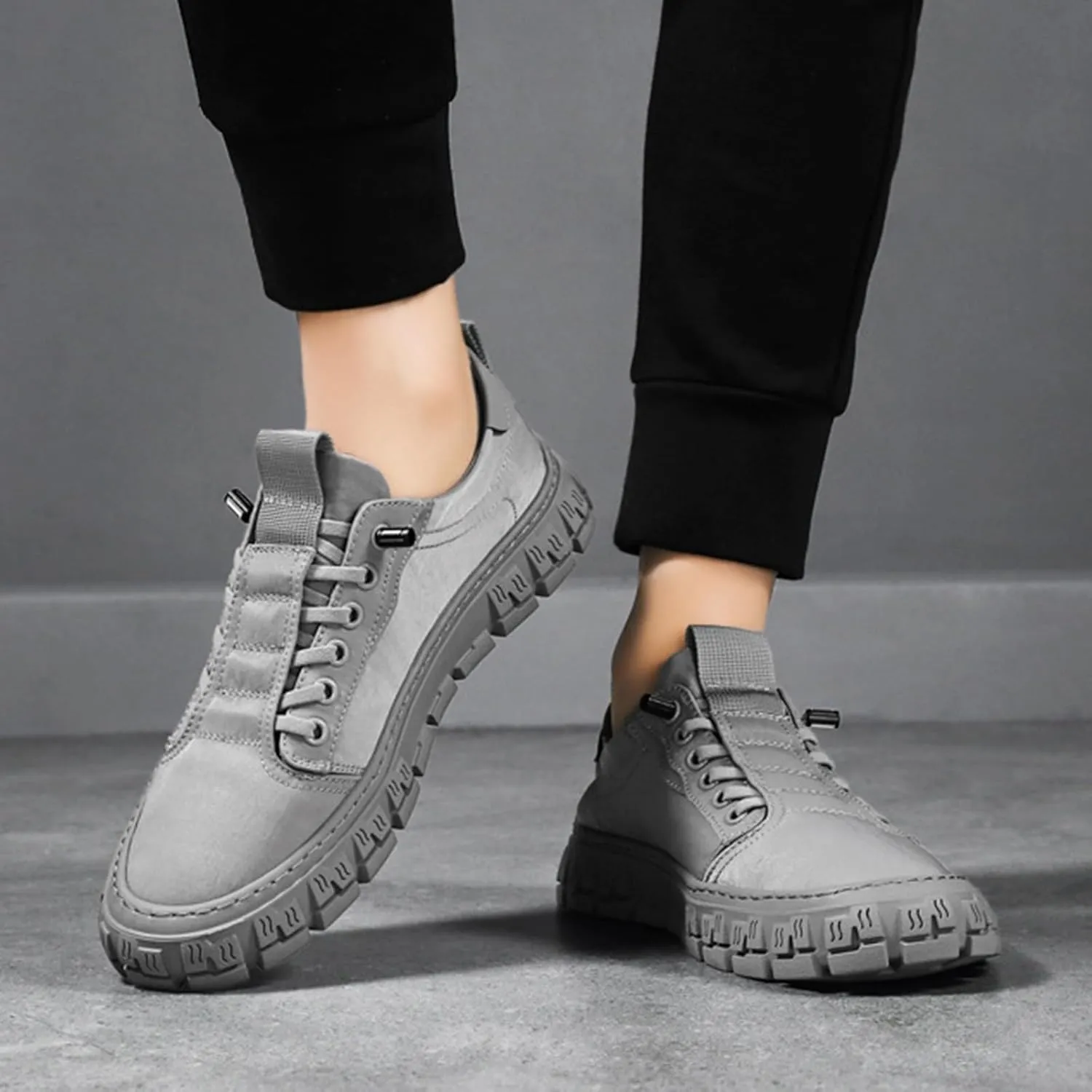 Men's Lightweight Non Slip Barefoot Shoes Lightweight Breathable Slip on Running Shoe Non Slip Barefoot Sneaker