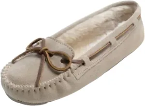 Minnetonka Women's Cally Slipper, Stone, 8 W US