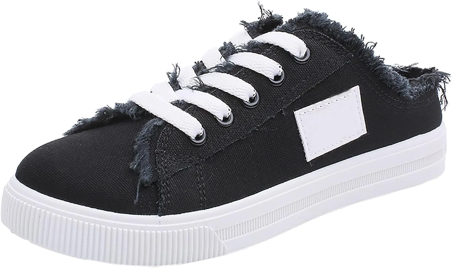 Mules for Women 2025 Casual Lightweight Canvas Mules Fashion Comfortable Slip On Sneaker Comfort Non Slip Backless Sneakers Elegant Walking Shoes Classic Work Shoes