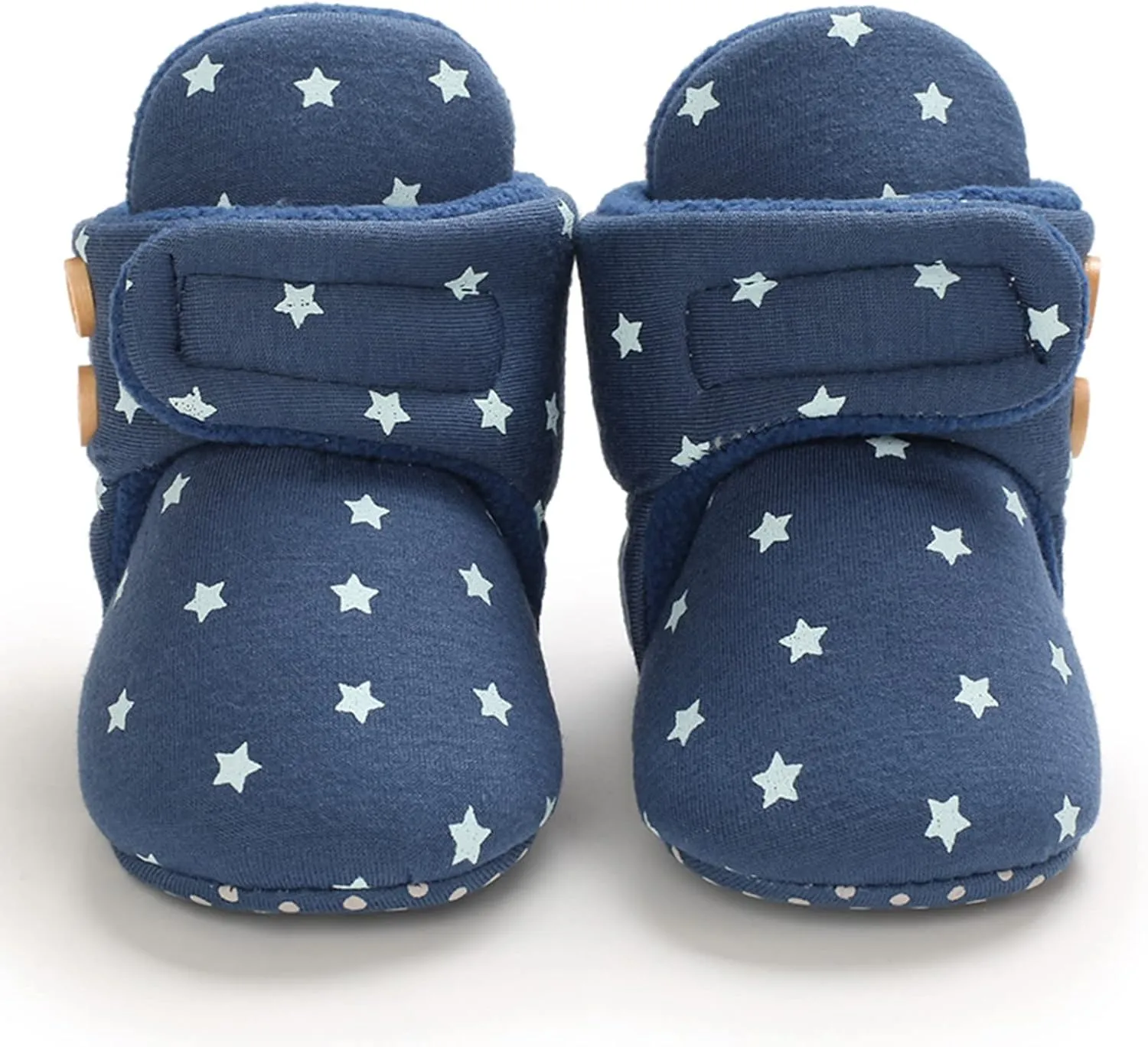 Newborn Baby Cotton Booties Non-Slip Sole for Toddler Boys Girls Infant Winter Warm Fleece House Slippers