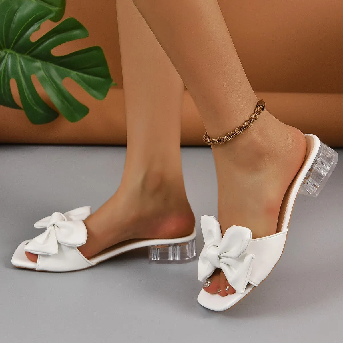 Open Toe Block Heel Sandals (U CARE)
