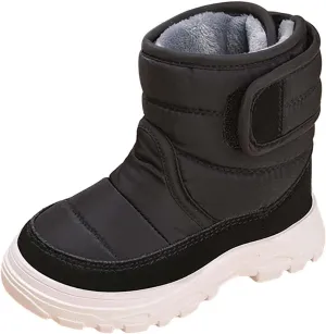 Open Toe Fuzzy Snow Booties For Boys Kids Winter Ski Shoes Toddler Fleece Breathable Sport Boots Fashion Non Slip Warm