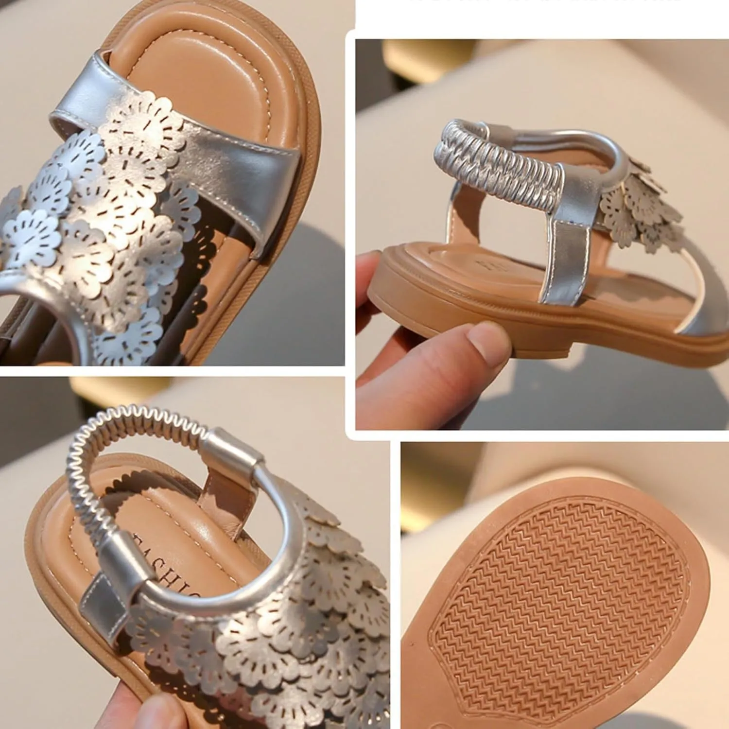out Sandals for Girls Trendy Flat Boho Sandal Comfy Beach Outwear Hiking School Footwear Summer Shoes