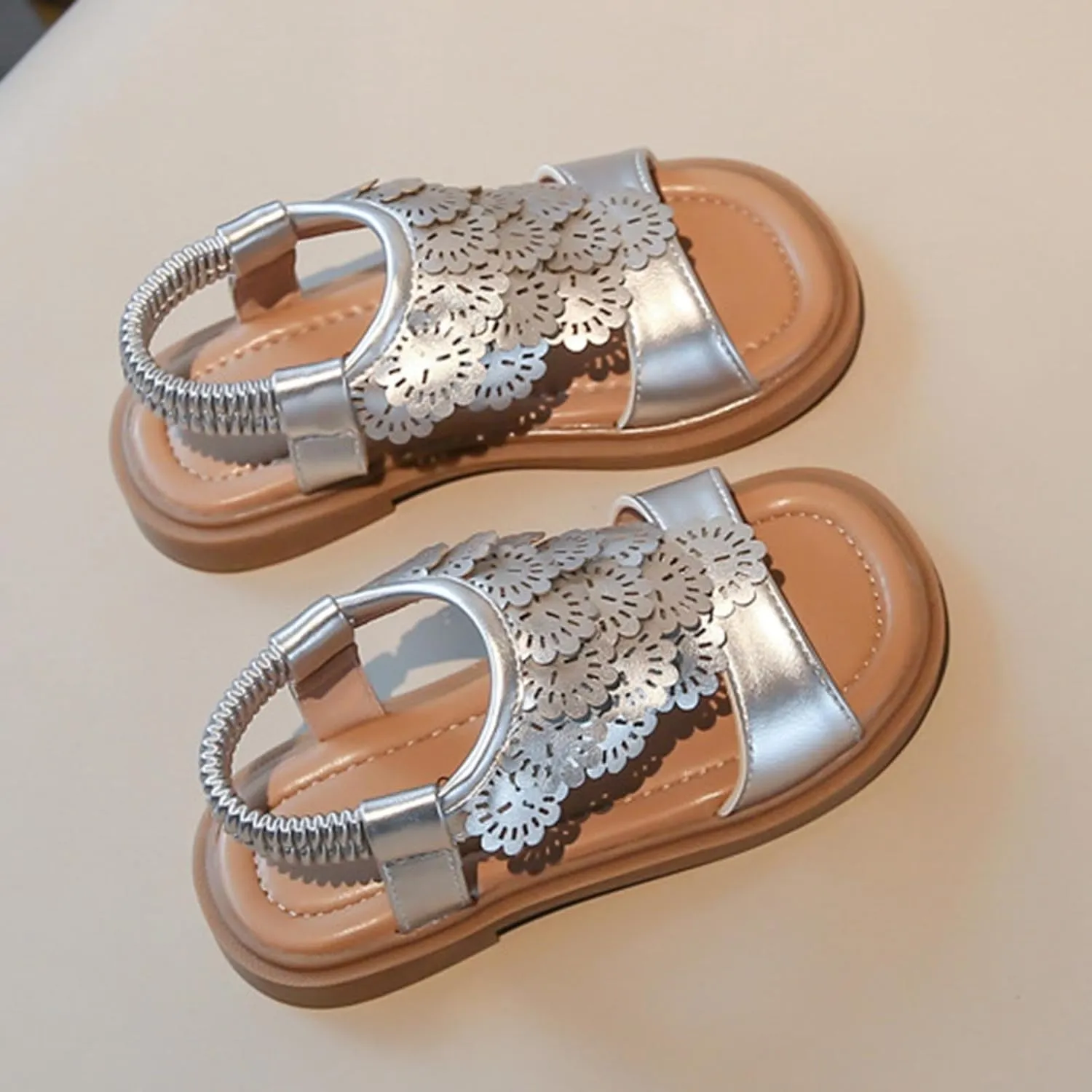 out Sandals for Girls Trendy Flat Boho Sandal Comfy Beach Outwear Hiking School Footwear Summer Shoes