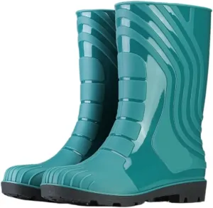 Outdoor Work Booties Men's Outdoor All Match Rain Boots Mid Tube Non Slip Waterproof Rubber Shoes Outdoor Gardening Work
