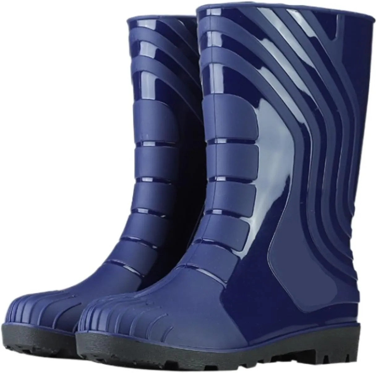 Outdoor Work Booties Men's Outdoor All Match Rain Boots Mid Tube Non Slip Waterproof Rubber Shoes Outdoor Gardening Work