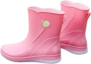 Outdoor Work Booties Women's Waterproof Rain Boots Non Slip Kitchen Work Versatile Short Boots Outdoor Gardening Work
