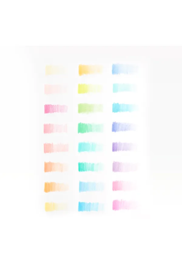 Pastel Hues Colored Pencils - Set of 24
