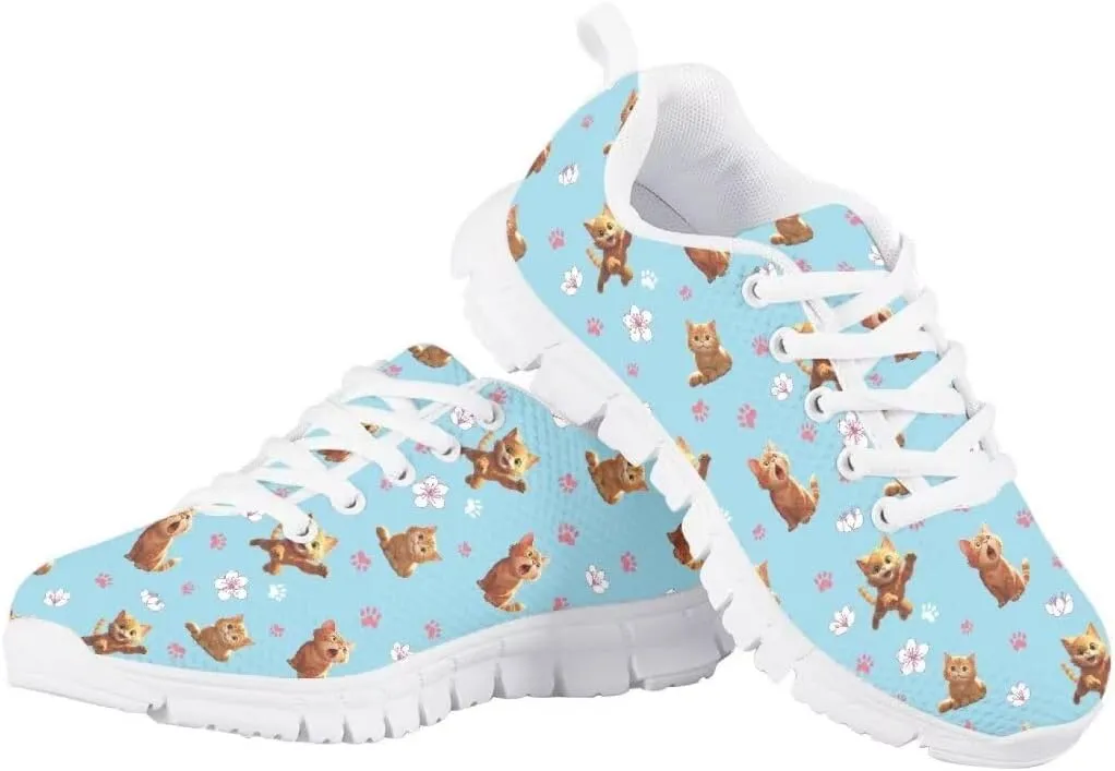 Pinupub Tennis Shoes for Girls Boys Cute Print Sports Sneakers Comfy Lightweight Running Shoes