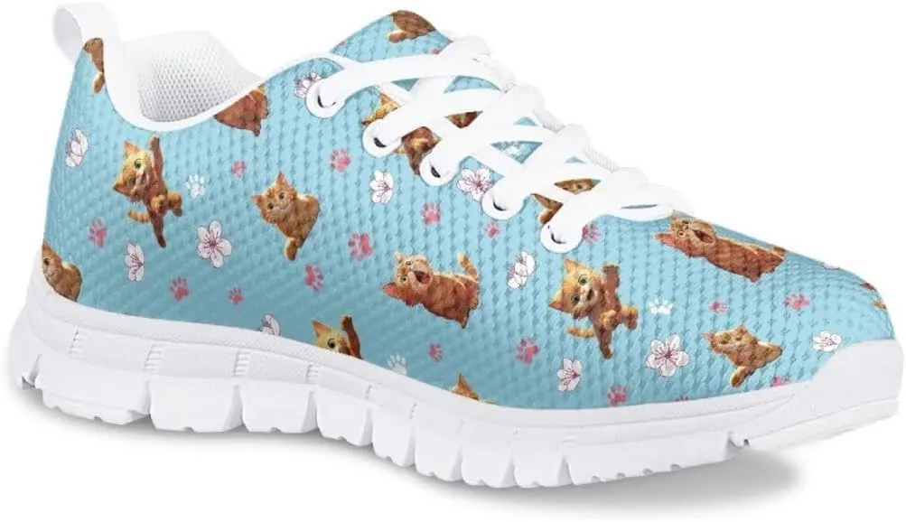 Pinupub Tennis Shoes for Girls Boys Cute Print Sports Sneakers Comfy Lightweight Running Shoes