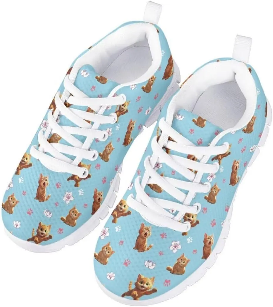 Pinupub Tennis Shoes for Girls Boys Cute Print Sports Sneakers Comfy Lightweight Running Shoes