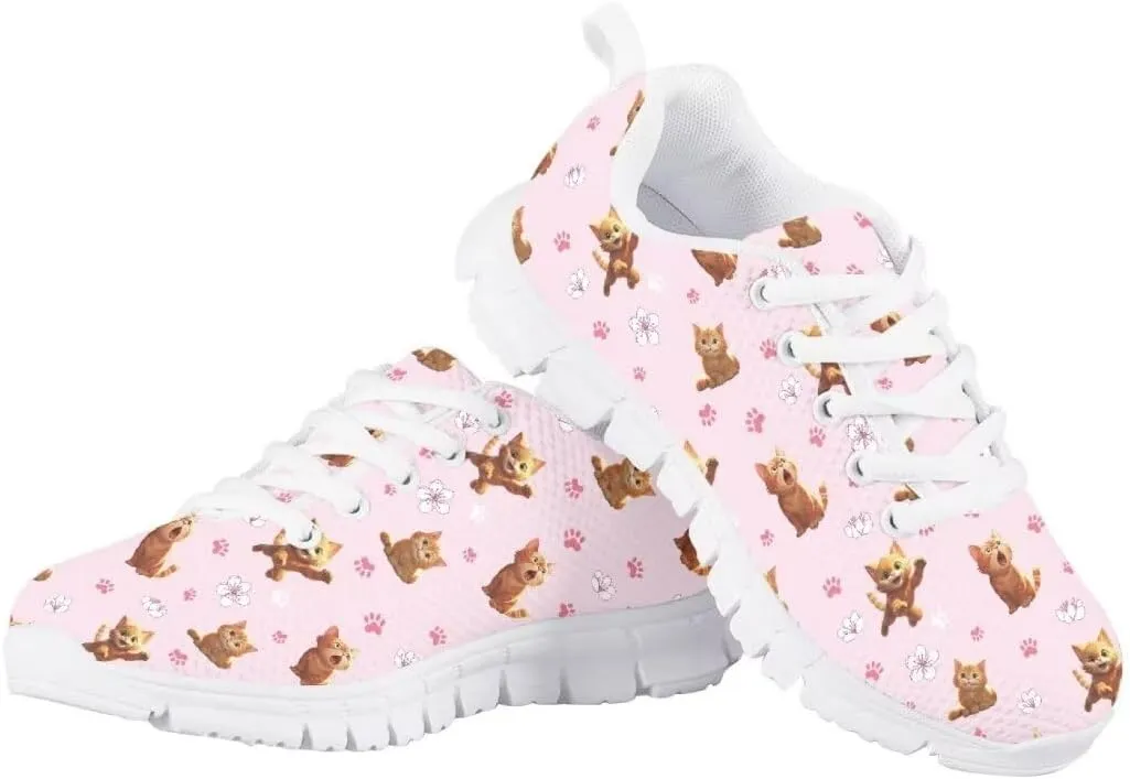 Pinupub Tennis Shoes for Girls Boys Cute Print Sports Sneakers Comfy Lightweight Running Shoes
