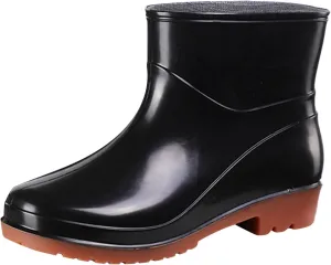 Rain Boots Women Women's Short Rain Boots Waterproof Garden Shoes Outdoor Work Boot for Hunting Gardening Farming