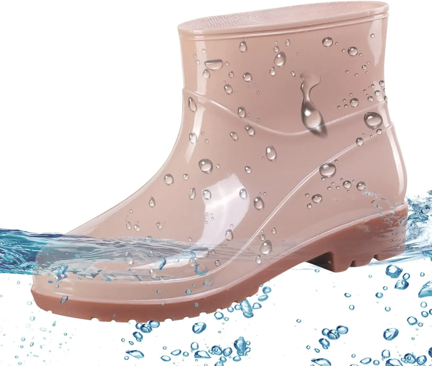 Rain Boots Women Women's Short Rain Boots Waterproof Garden Shoes Outdoor Work Boot for Hunting Gardening Farming