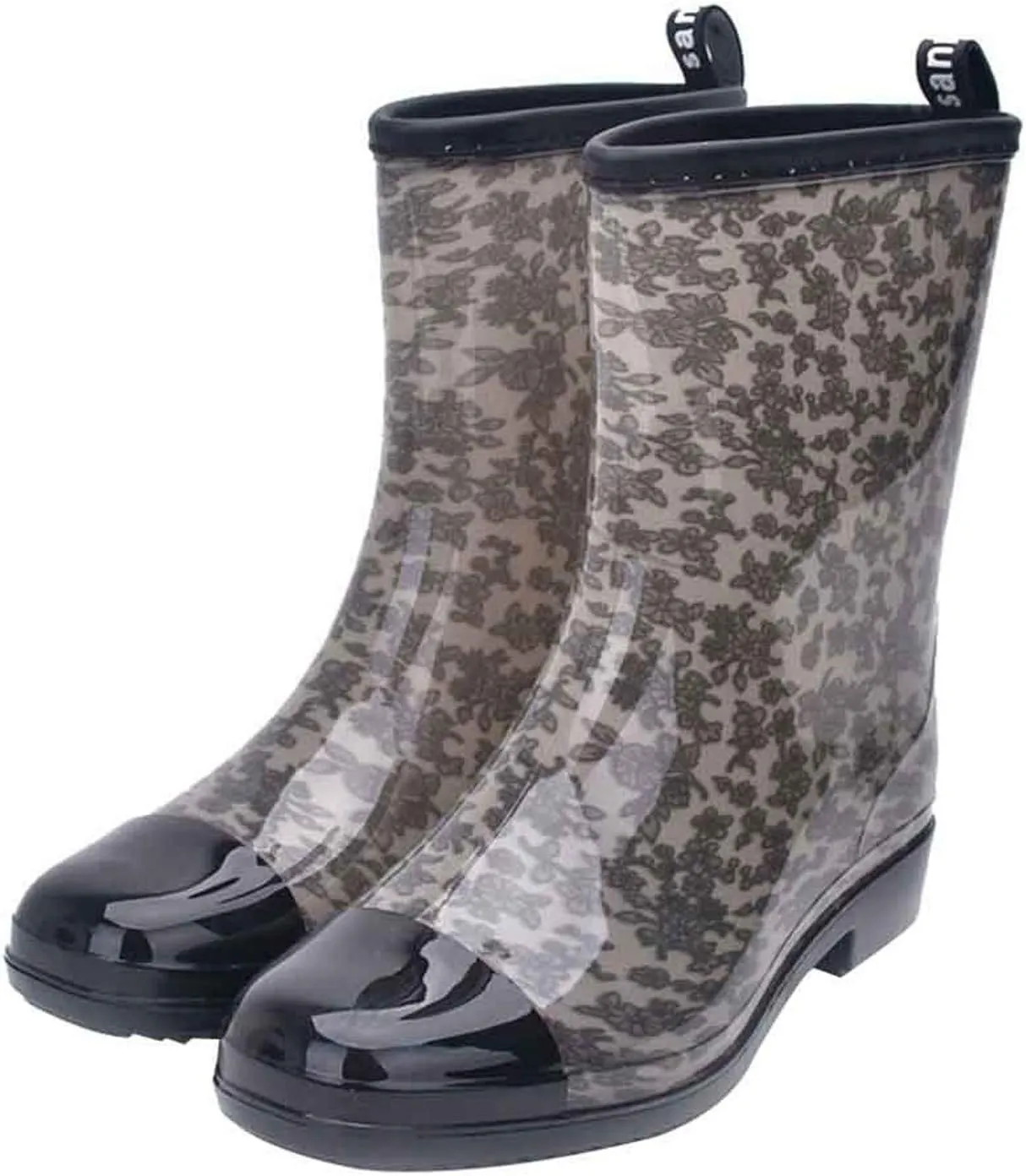Rubber Outdoor Shoes Water Rain Women's Boots Mid Style Punk Boots Women's Boots Goulashes Women
