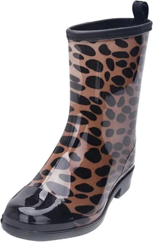 Rubber Outdoor Shoes Water Rain Women's Boots Mid Style Punk Boots Women's Boots Goulashes Women