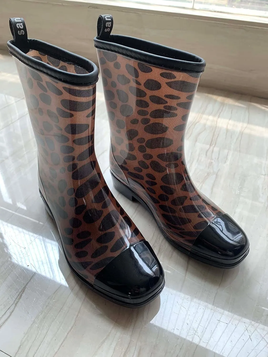 Rubber Outdoor Shoes Water Rain Women's Boots Mid Style Punk Boots Women's Boots Goulashes Women