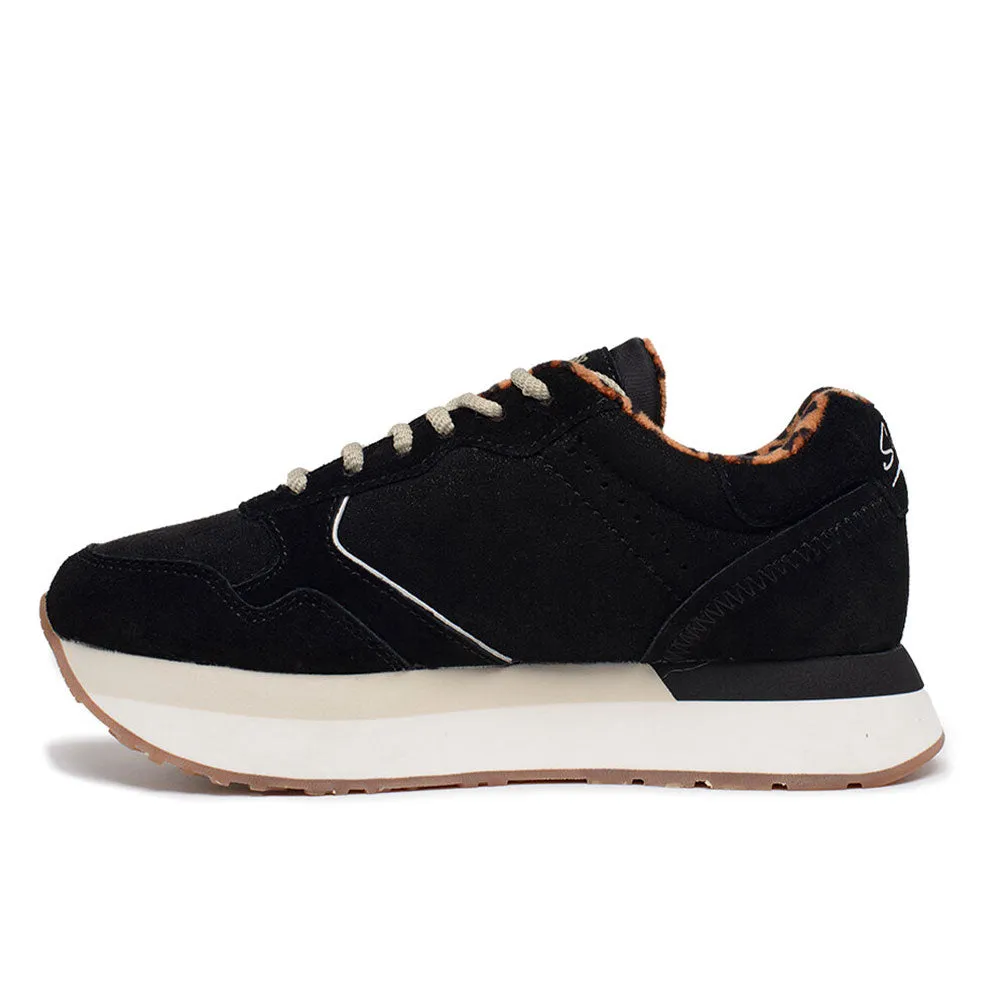 Scarpe Donna Sun68 Sneakers Kelly Suede Colore Nero