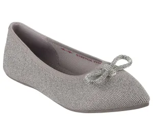 Skechers: Cleo Point Flats in Glitzy Haze Taupe