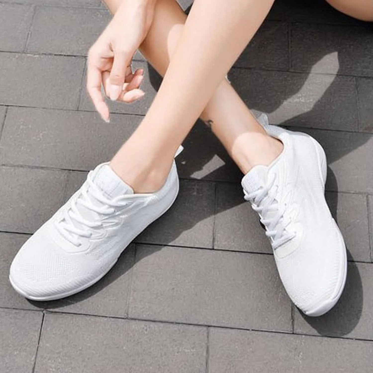 Sneakers for Women Running Shoes Fashion Walking Lace Up Walking Shoes Women Jogging Shoes Dressy Casual White Platform Sneakers Steel Toe Tennis Shoe Cross Trainer Shoe