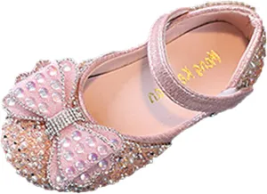 Spring and Summer Children Dance Shoes Girls Performance Princess Shoes Rhinestone Pearl Dress