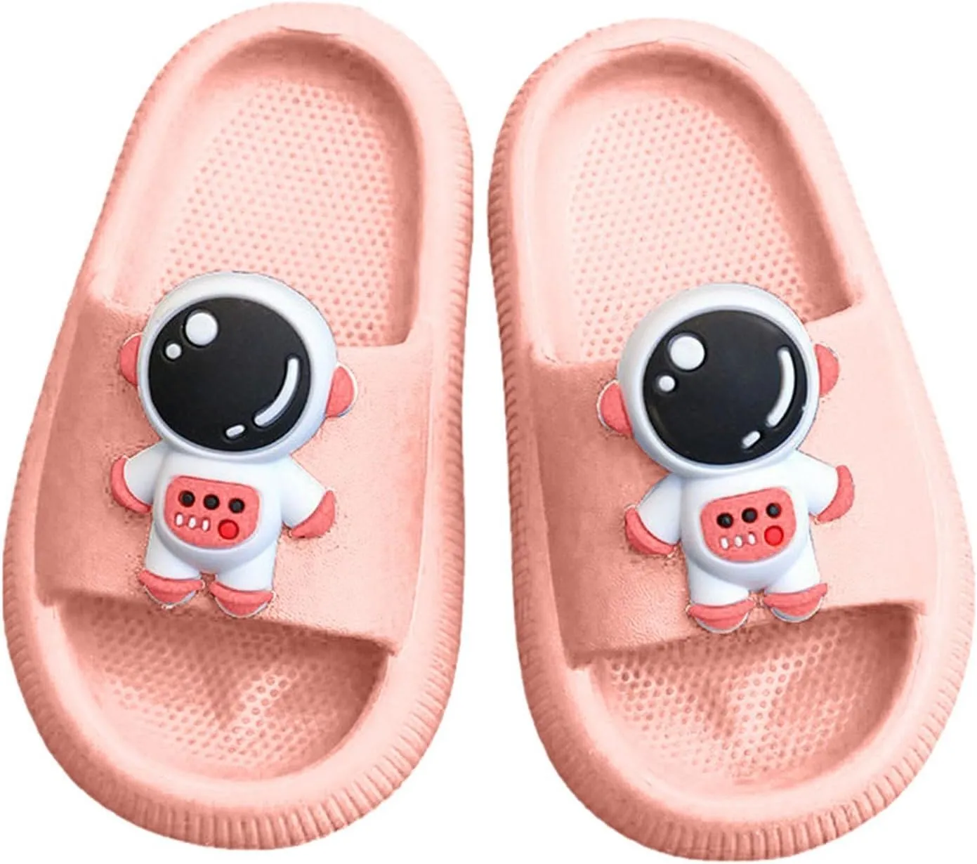 Toddler Cartoon Non Slip Slides Lightweight Comfy Soft Cushioned Thick Sole Shower Pool Slippers for Boys Kids