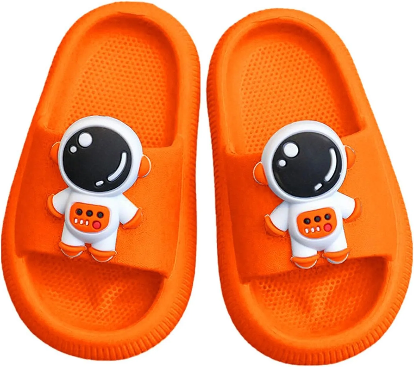 Toddler Cartoon Non Slip Slides Lightweight Comfy Soft Cushioned Thick Sole Shower Pool Slippers for Boys Kids