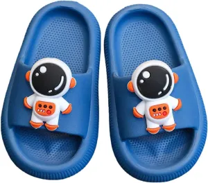 Toddler Cartoon Non Slip Slides Non-Slip Comfy Cushioned Thick Sole Shower Pool Slippers Summer Beach Water Shoes