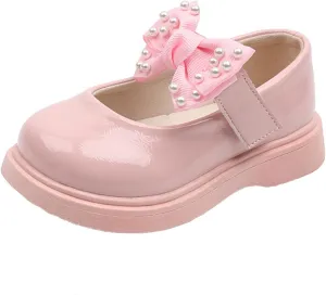 Toddler Girl Sandals Size 8 Girls Sandals Children Shoes Pearl Bow Tie Princess Shoes Dance Girl Elegant Summer Sandals