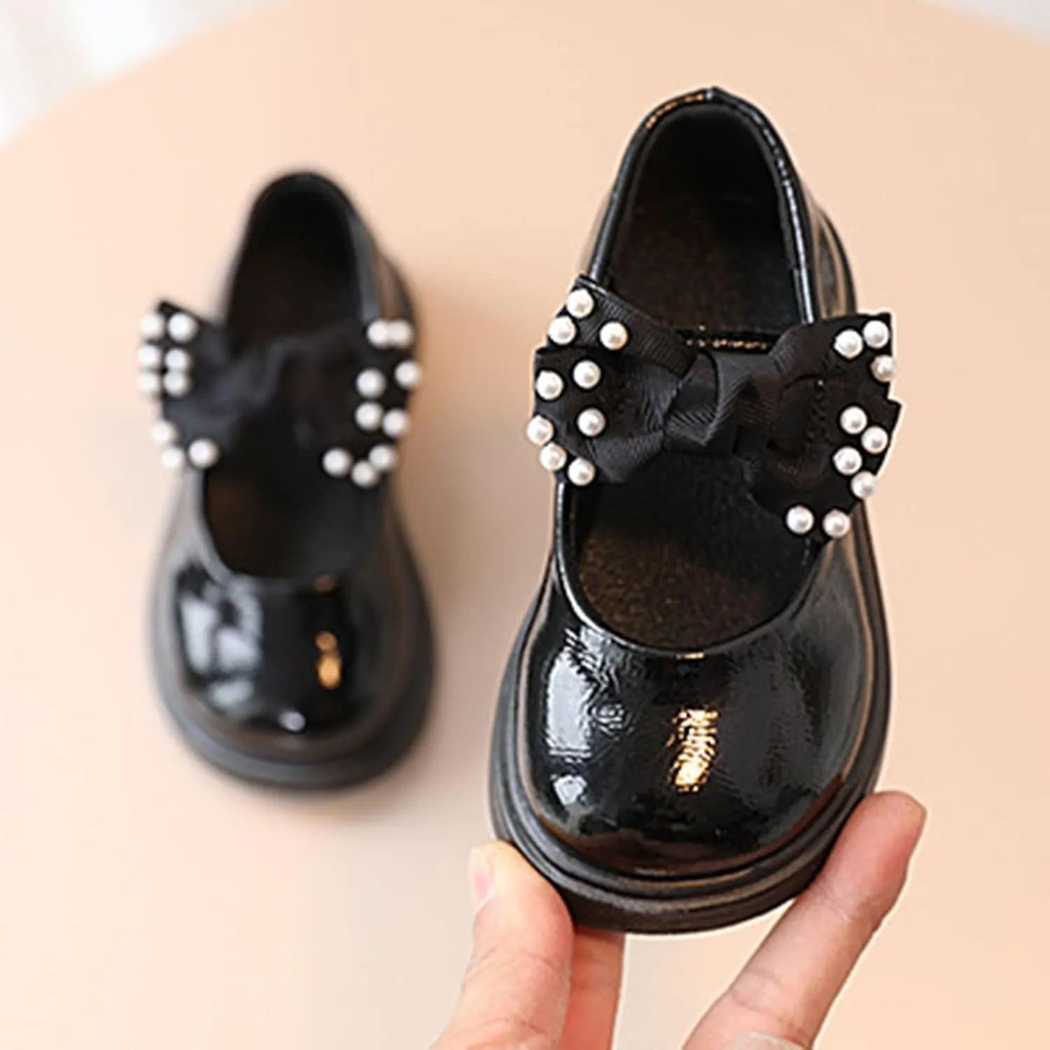 Toddler Girl Sandals Size 8 Girls Sandals Children Shoes Pearl Bow Tie Princess Shoes Dance Girl Elegant Summer Sandals