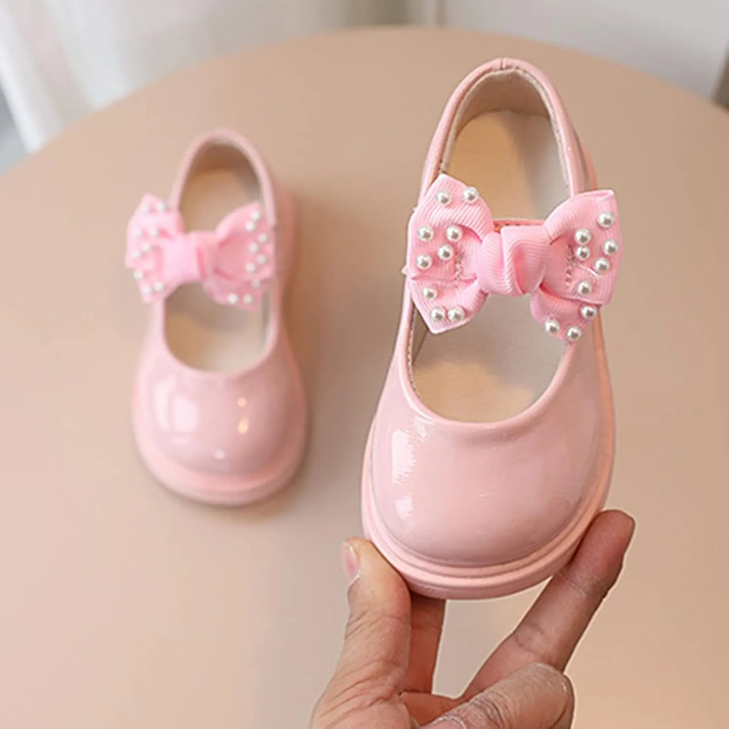 Toddler Girl Sandals Size 8 Girls Sandals Children Shoes Pearl Bow Tie Princess Shoes Dance Girl Elegant Summer Sandals