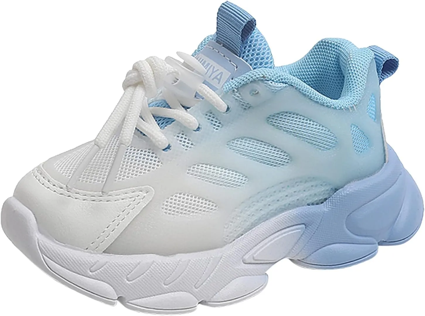 Toddler Girls Boys Gradient Color Lightweight Sneakers Mesh Breathable Anti Slip Soft Comfy Tennis Shoes Unisex