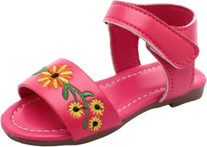 Toddler Girls Sandals Shoes Comfortable Soft Sole Sandals Fashionable Open Toe Flower Children Summer Outdoor Unisex Child Sport