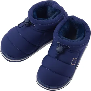 Toddler Kids Warm House Boots Water Proof Slippers for Boys Girls Fuzzy  Lined Comfy Platform Indoor Shoes