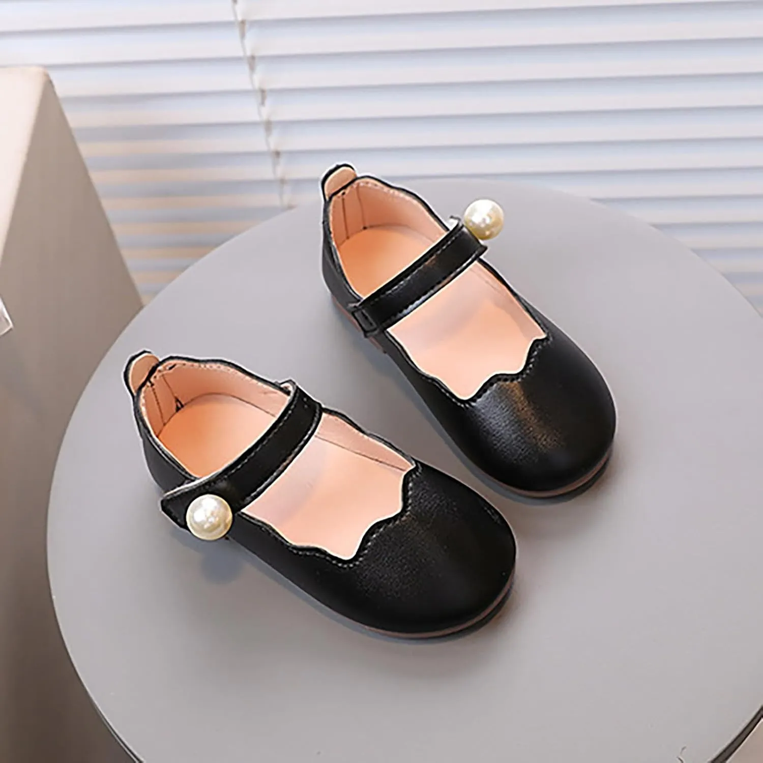 Toddler Little Girls Flower Dress Shoes Mary Jane Ballet Flat Comfy Soft Pary School Princess Wedding Shoes