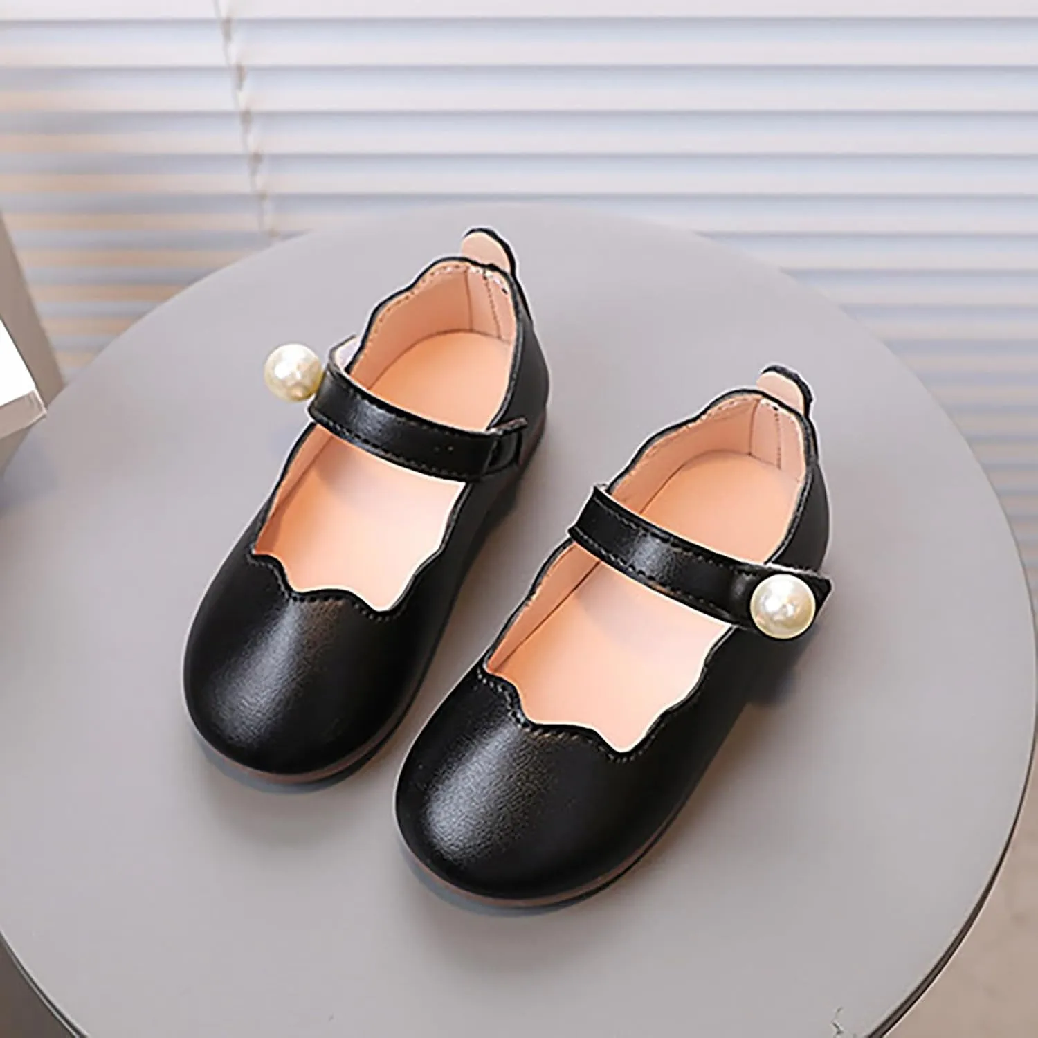 Toddler Little Girls Flower Dress Shoes Mary Jane Ballet Flat Comfy Soft Pary School Princess Wedding Shoes