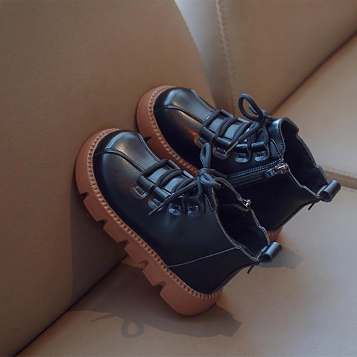 Toddler Shoes 4c Fashion Winter Children Boots For Boys And Girls Slip Thick Soles Flat Bottoms Boot Little Girls